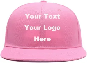 Men Women Hip Hop Plain Snapback Hats Personalized Flat Brim Outdoors Sun Visors Add Picture/Text/Logo Custom Baseball Caps