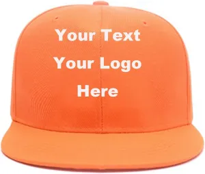 Men Women Hip Hop Plain Snapback Hats Personalized Flat Brim Outdoors Sun Visors Add Picture/Text/Logo Custom Baseball Caps