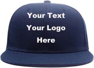 Men Women Hip Hop Plain Snapback Hats Personalized Flat Brim Outdoors Sun Visors Add Picture/Text/Logo Custom Baseball Caps