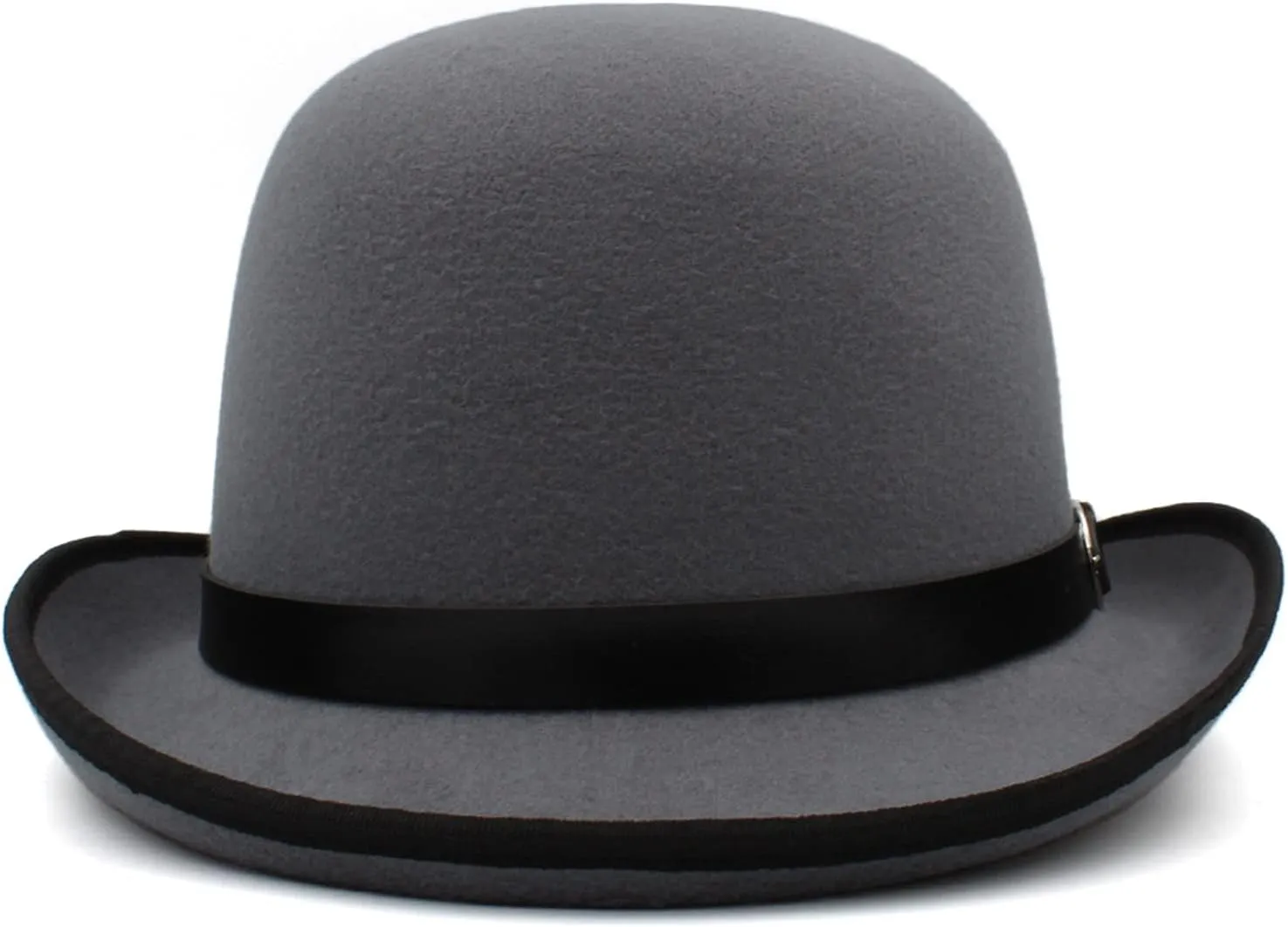 Men Women Oval Top Classic Wool Bowler Hat Roll Rim Derby Cap Party Street Style Sunhat
