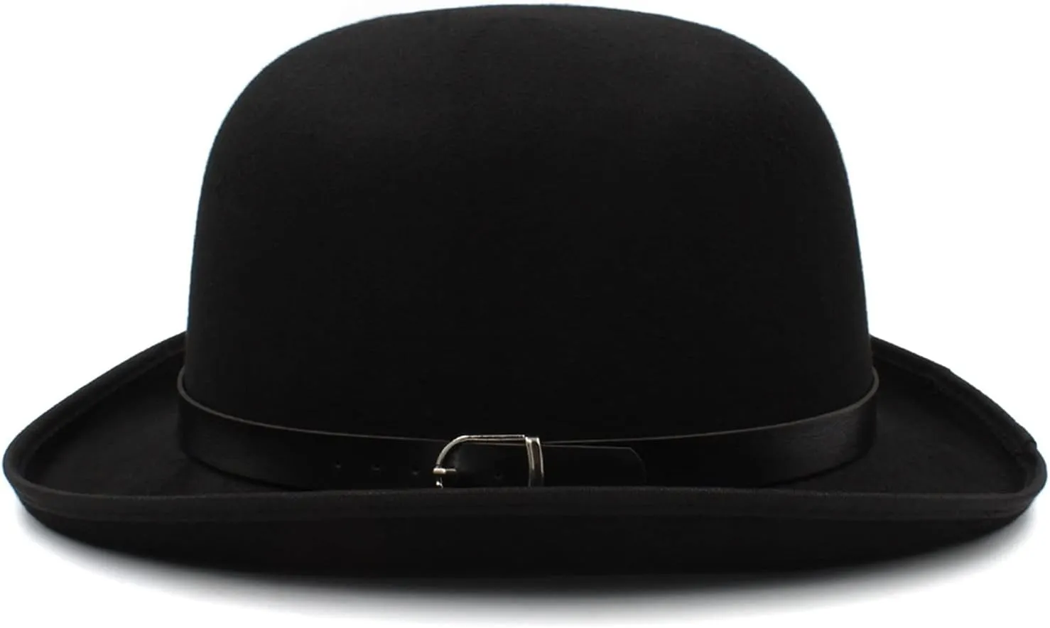 Men Women Oval Top Classic Wool Bowler Hat Roll Rim Derby Cap Party Street Style Sunhat