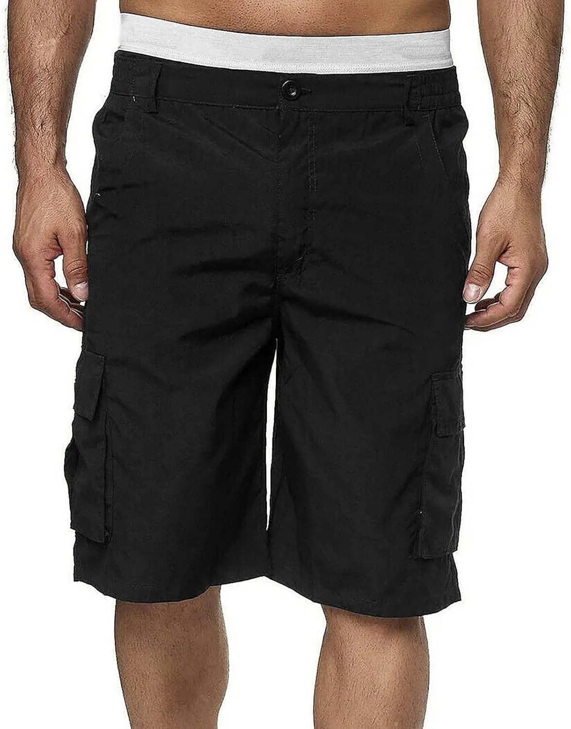 Mens Athletic Shorts Men's Sports Pocket Workwear Casual Loose Shorts Jogging Workout