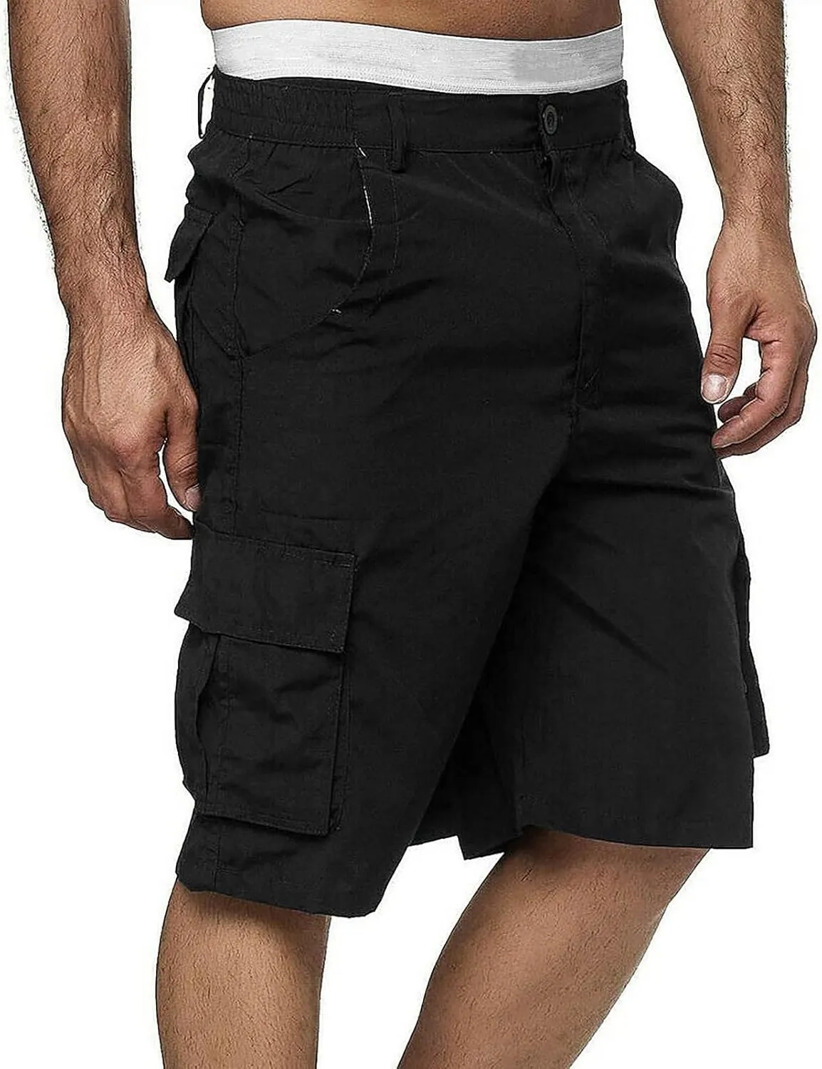 Mens Athletic Shorts Men's Sports Pocket Workwear Casual Loose Shorts Jogging Workout