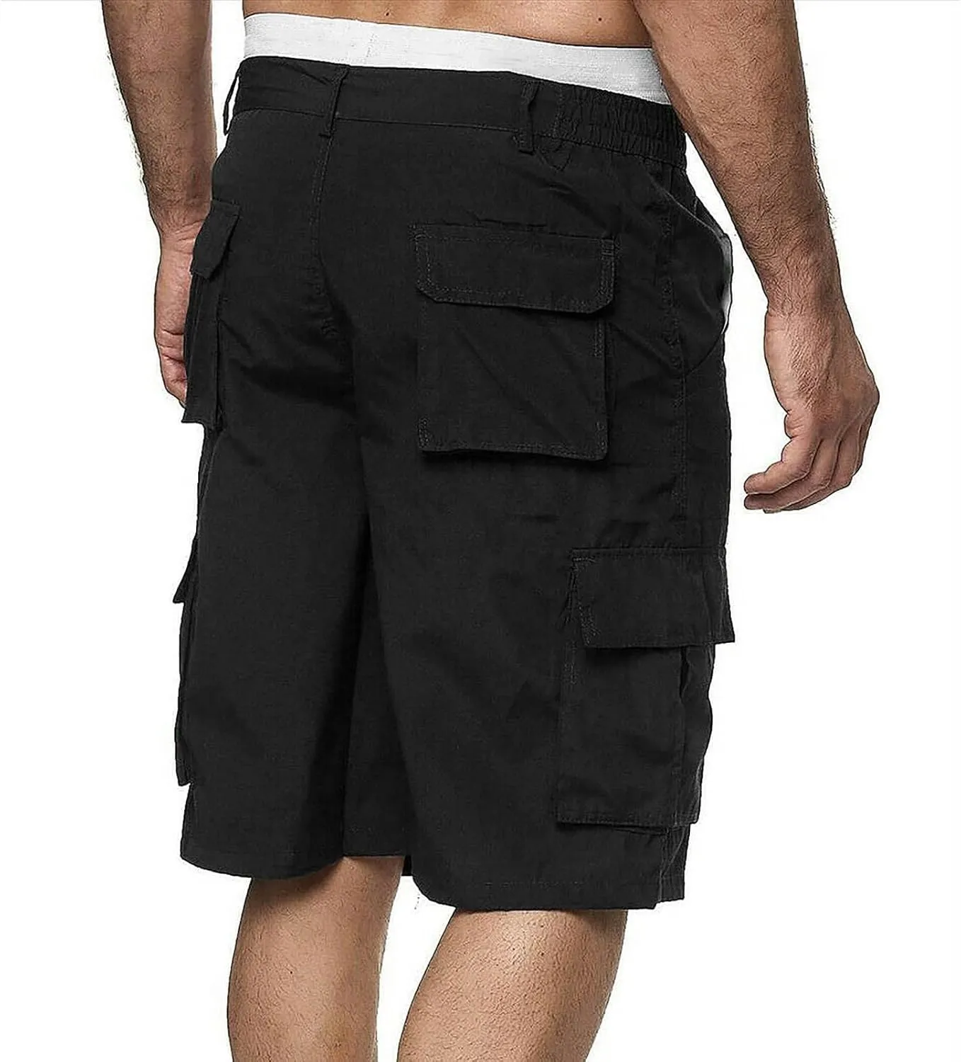 Mens Athletic Shorts Men's Sports Pocket Workwear Casual Loose Shorts Jogging Workout