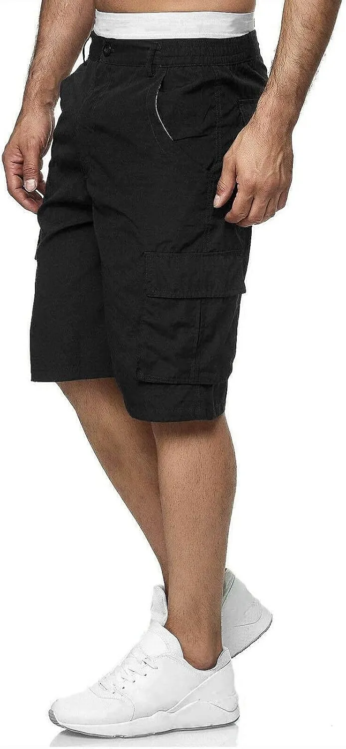 Mens Athletic Shorts Men's Sports Pocket Workwear Casual Loose Shorts Jogging Workout