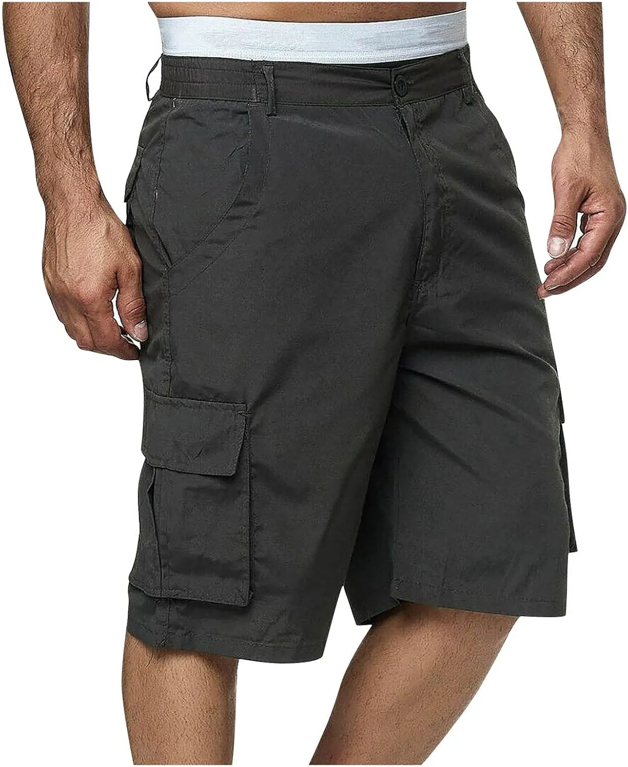 Mens Athletic Shorts Men's Sports Pocket Workwear Casual Loose Shorts Jogging Workout