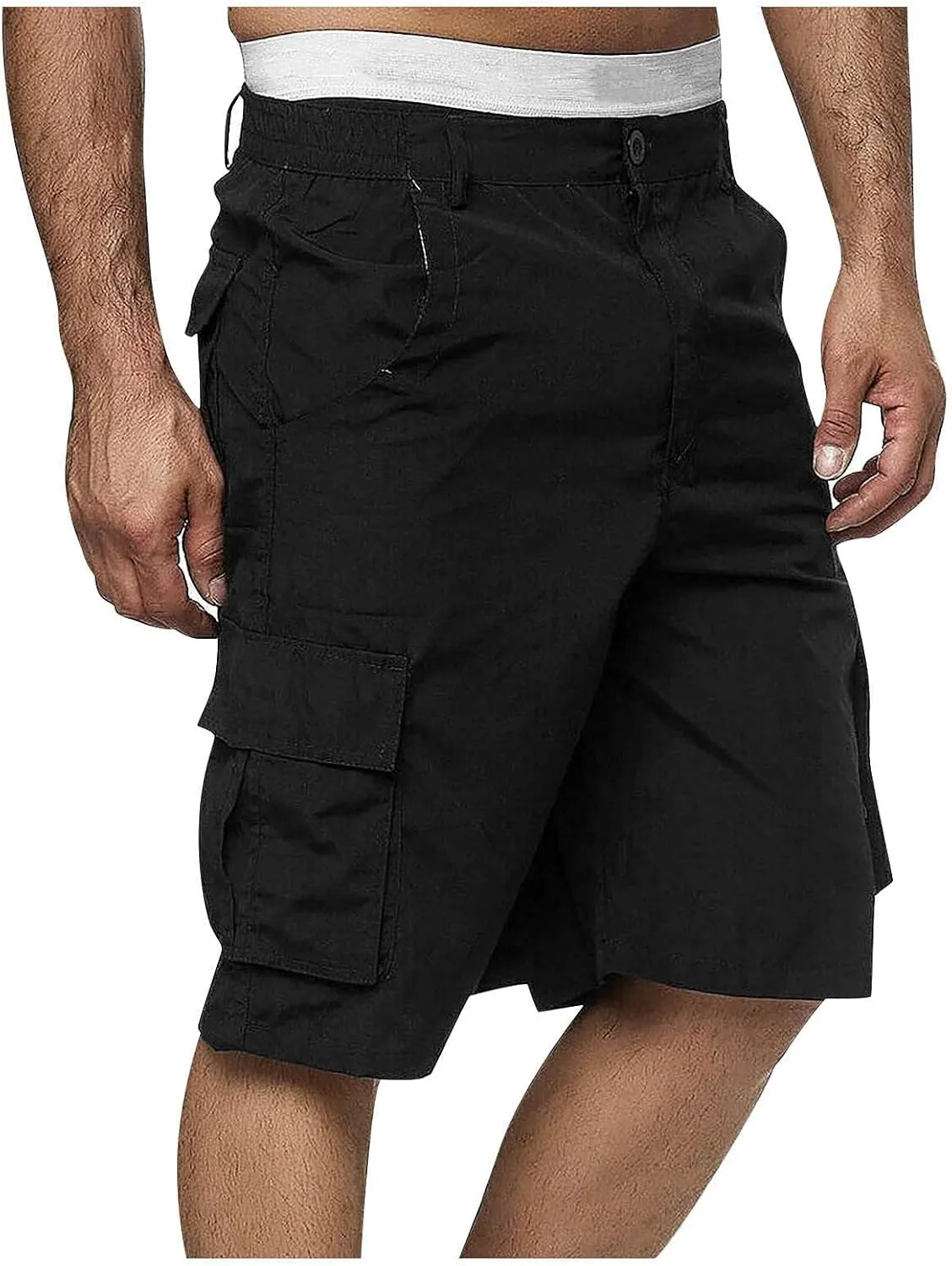 Mens Athletic Shorts Men's Sports Pocket Workwear Casual Loose Shorts Jogging Workout