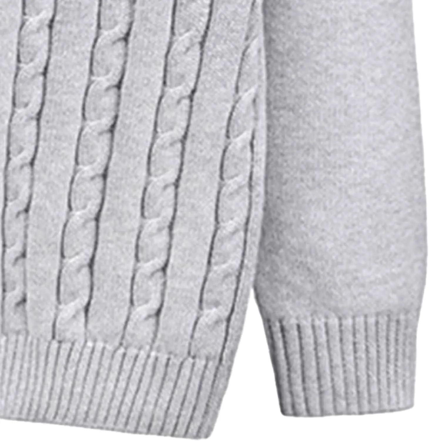 Men's Cardigan V Neck Casual Sweater Cable Cotton Button Down Sweater Loose Fit Open Front Sweaters