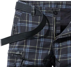 Mens Cargo Shorts Cotton Work Shorts Multi Pocket Casual Workout Shorts Loose Fit Military Cargo Shorts with No Belt