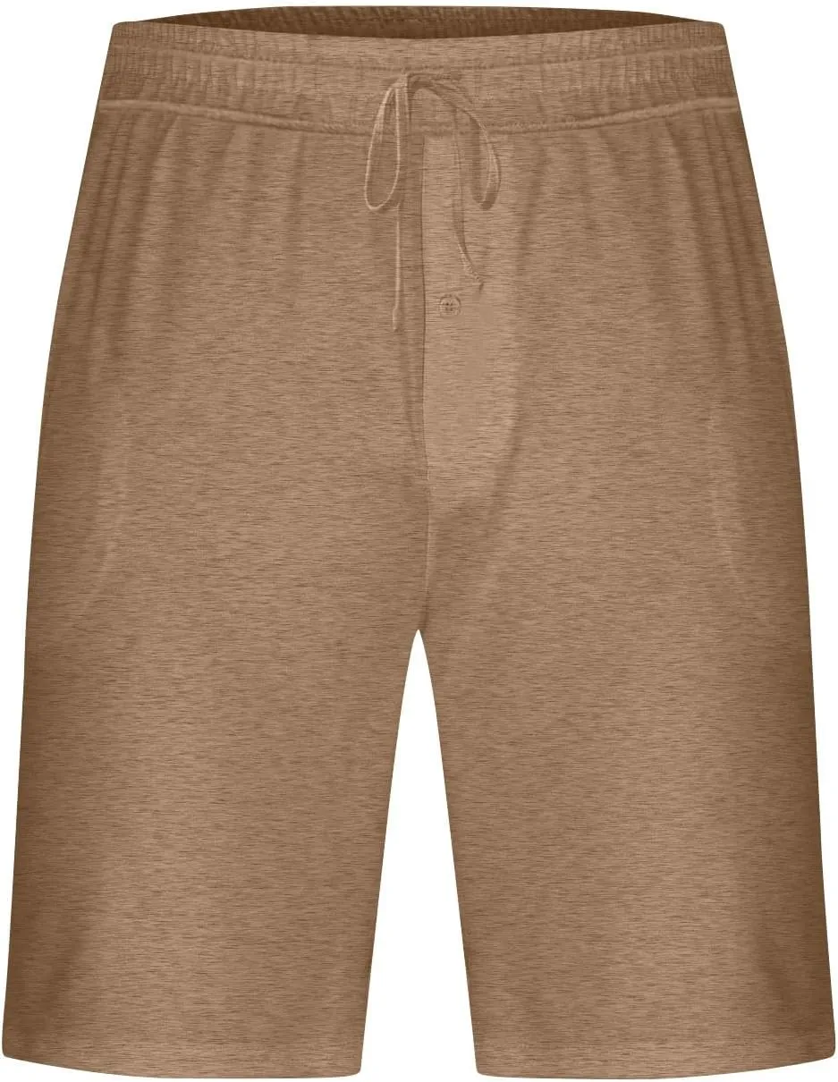 Mens Casual Shorts Elastic Waist Drawstring Lounge Shorts Summer Beach Shorts Loose Fit Teen Boys Baskeball Shorts