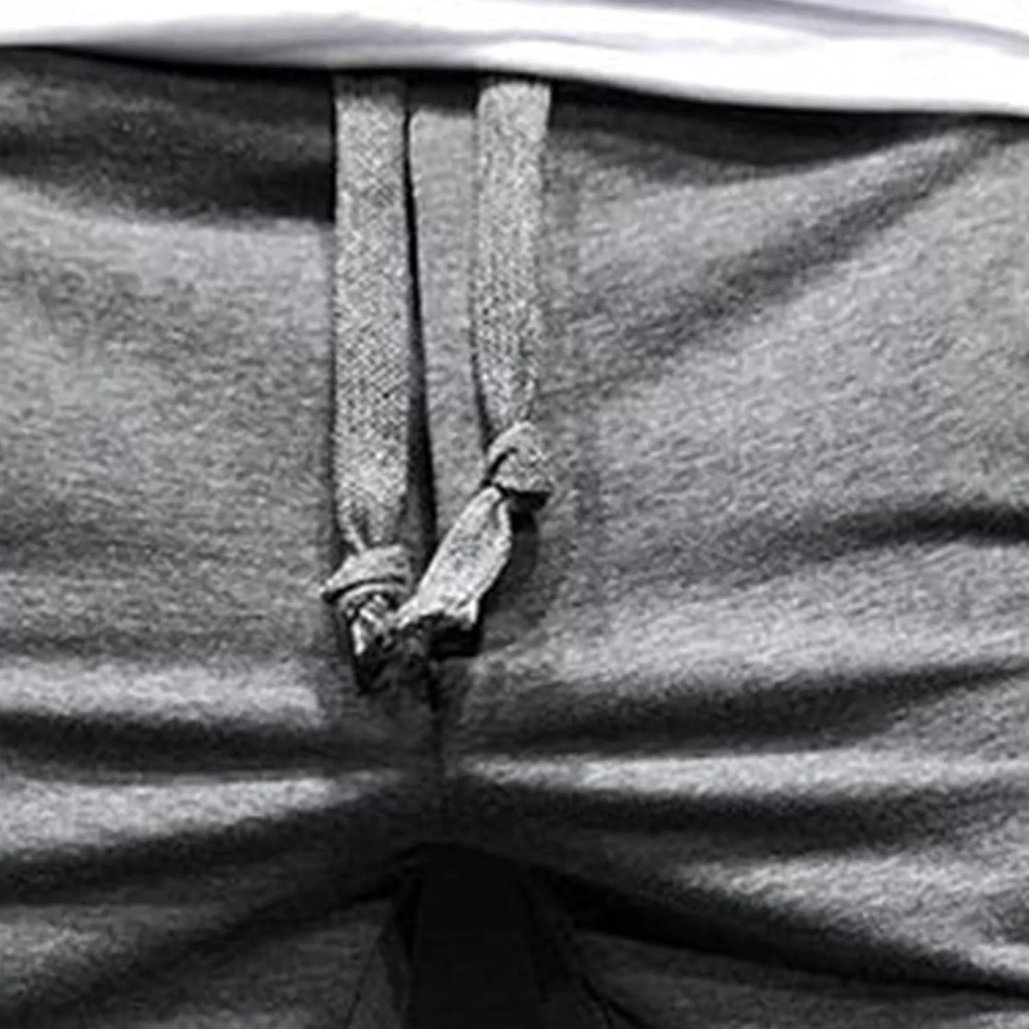Men's Cotton Jogger Workout Lounge Shorts Summer Drawstring Athletic Gym Shorts with Pockets Loose Running Shorts
