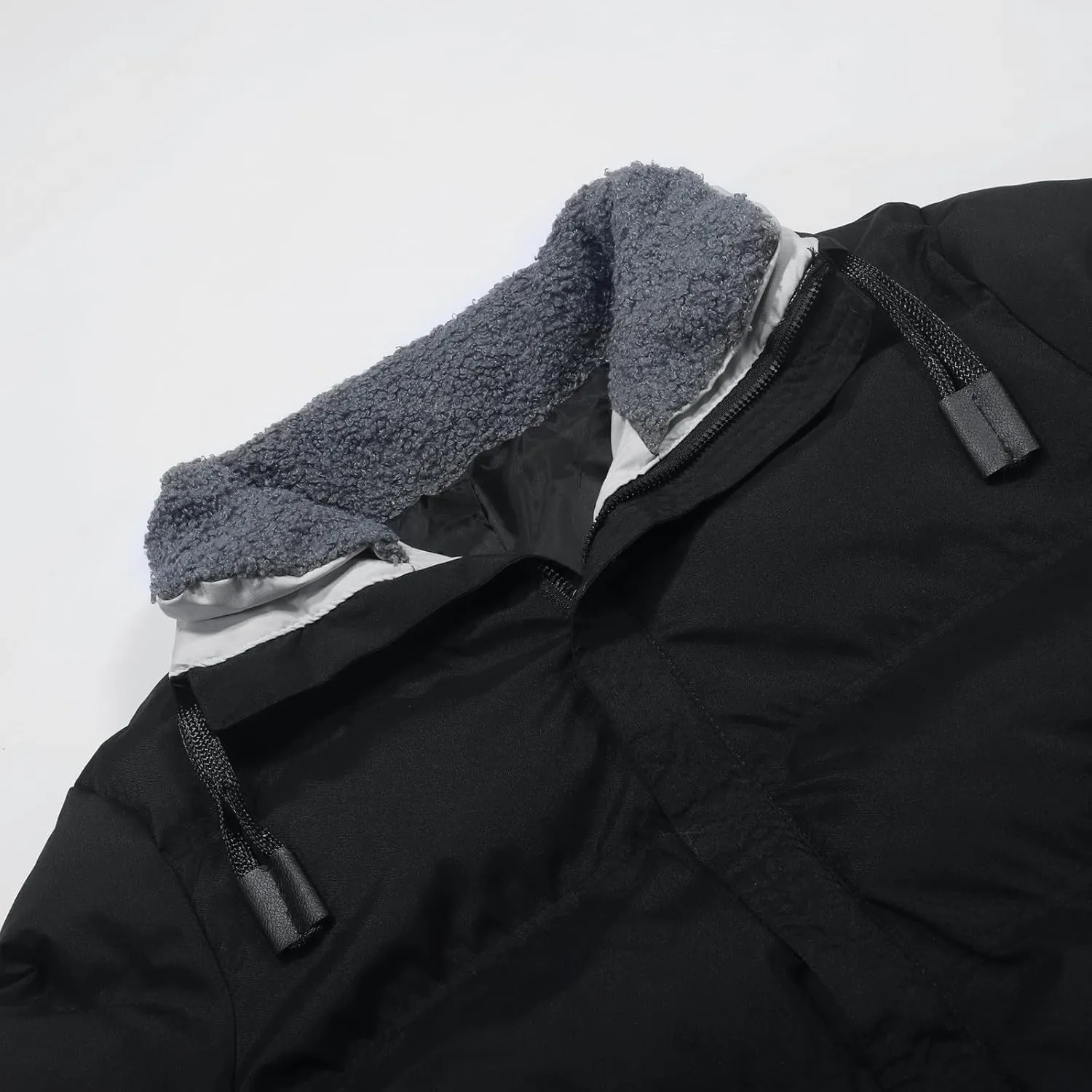 Men's Hooded Puffer Jacket Fleece Lined Winter Jacket Mens Warm Hooded Outerwear Outdoor Gear Coat