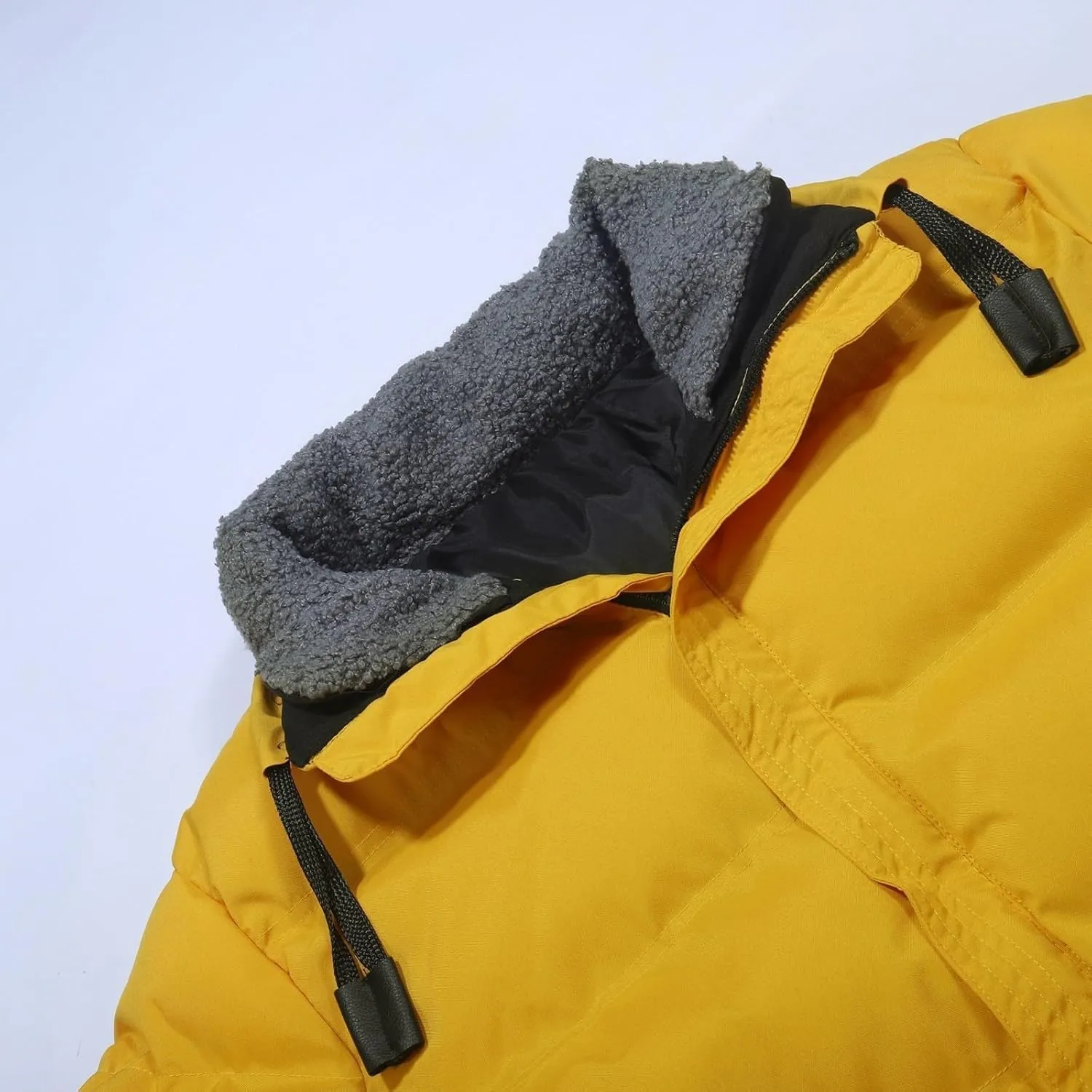 Men's Hooded Puffer Jacket Fleece Lined Winter Jacket Mens Warm Hooded Outerwear Outdoor Gear Coat
