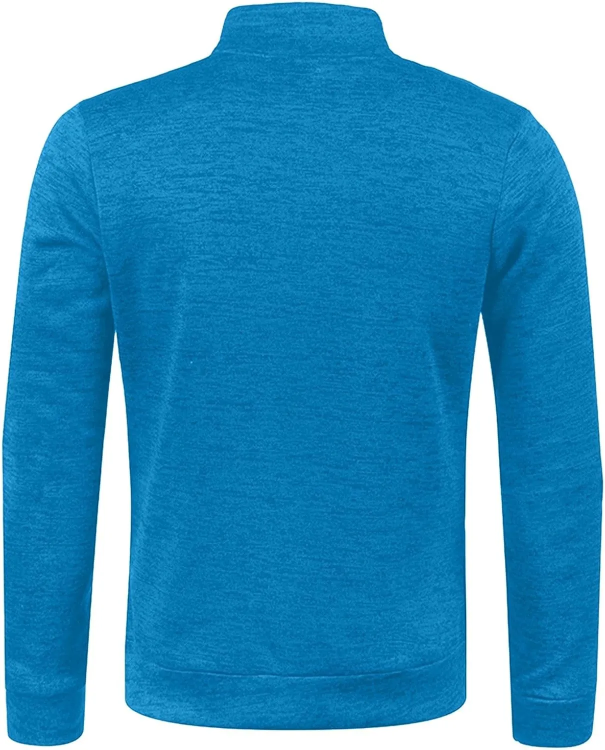Men's Knit Polo Sweaters Classic Fit 1/4 Zip V Neck Long Sleeve Soft Sweater Trendy Solid Turtleneck Pullover Top