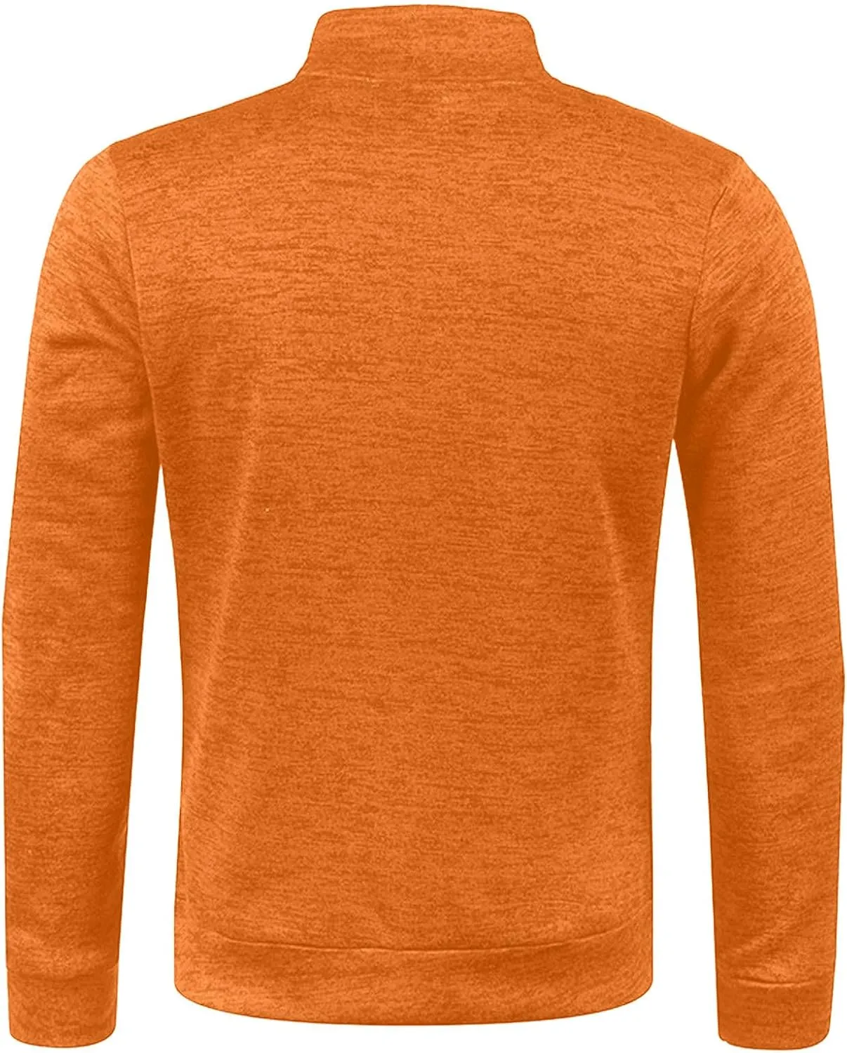 Men's Knit Polo Sweaters Classic Fit 1/4 Zip V Neck Long Sleeve Soft Sweater Trendy Solid Turtleneck Pullover Top