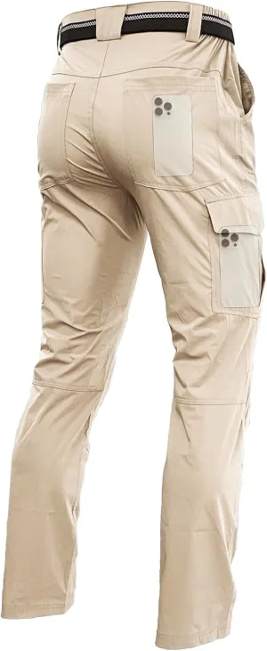 Men's Lightweight Hiking Cargo Work Pants Quick Dry Water Resistant Fishing Travel Climbing Outdoor Stretch Pants