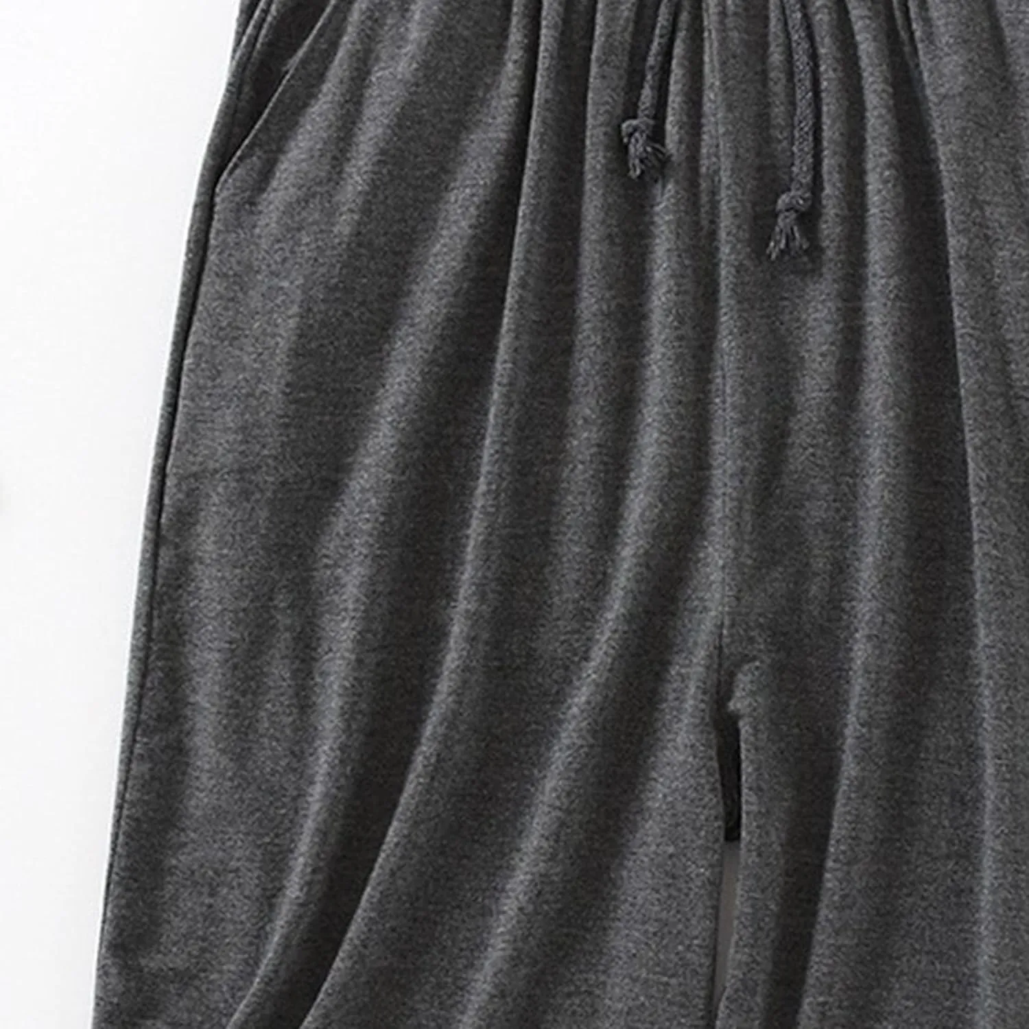 Men's Plus Size Pajama Shorts Soft Comfortable Breathable Lounge Shorts Casual Loose Drawstring Sleep Shorts