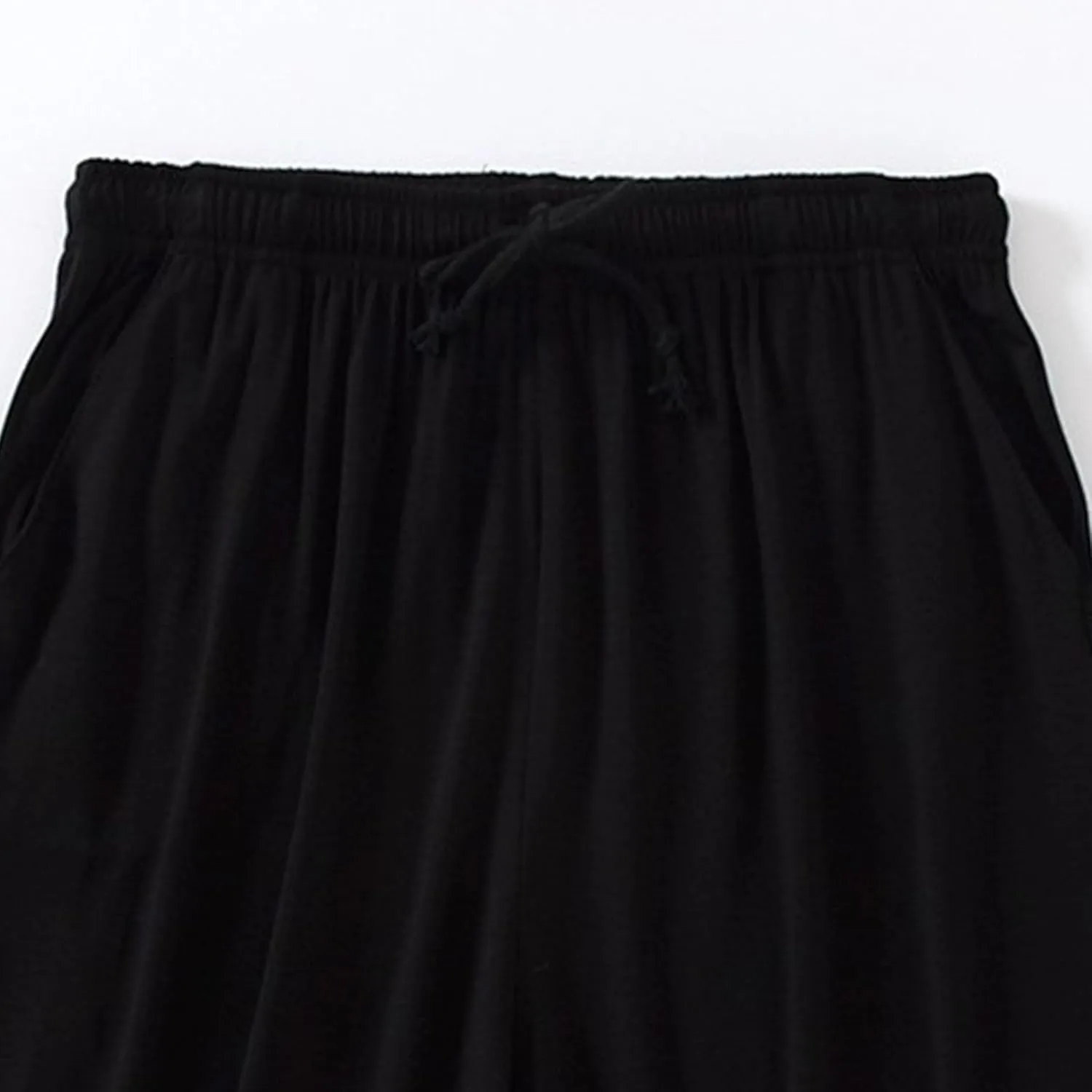 Men's Plus Size Pajama Shorts Soft Comfortable Breathable Lounge Shorts Casual Loose Drawstring Sleep Shorts