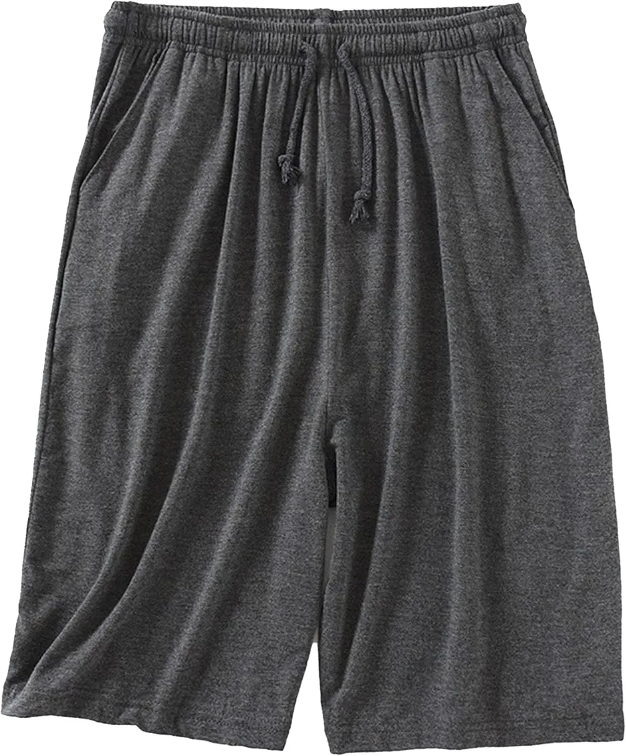Men's Plus Size Pajama Shorts Soft Comfortable Breathable Lounge Shorts Casual Loose Drawstring Sleep Shorts