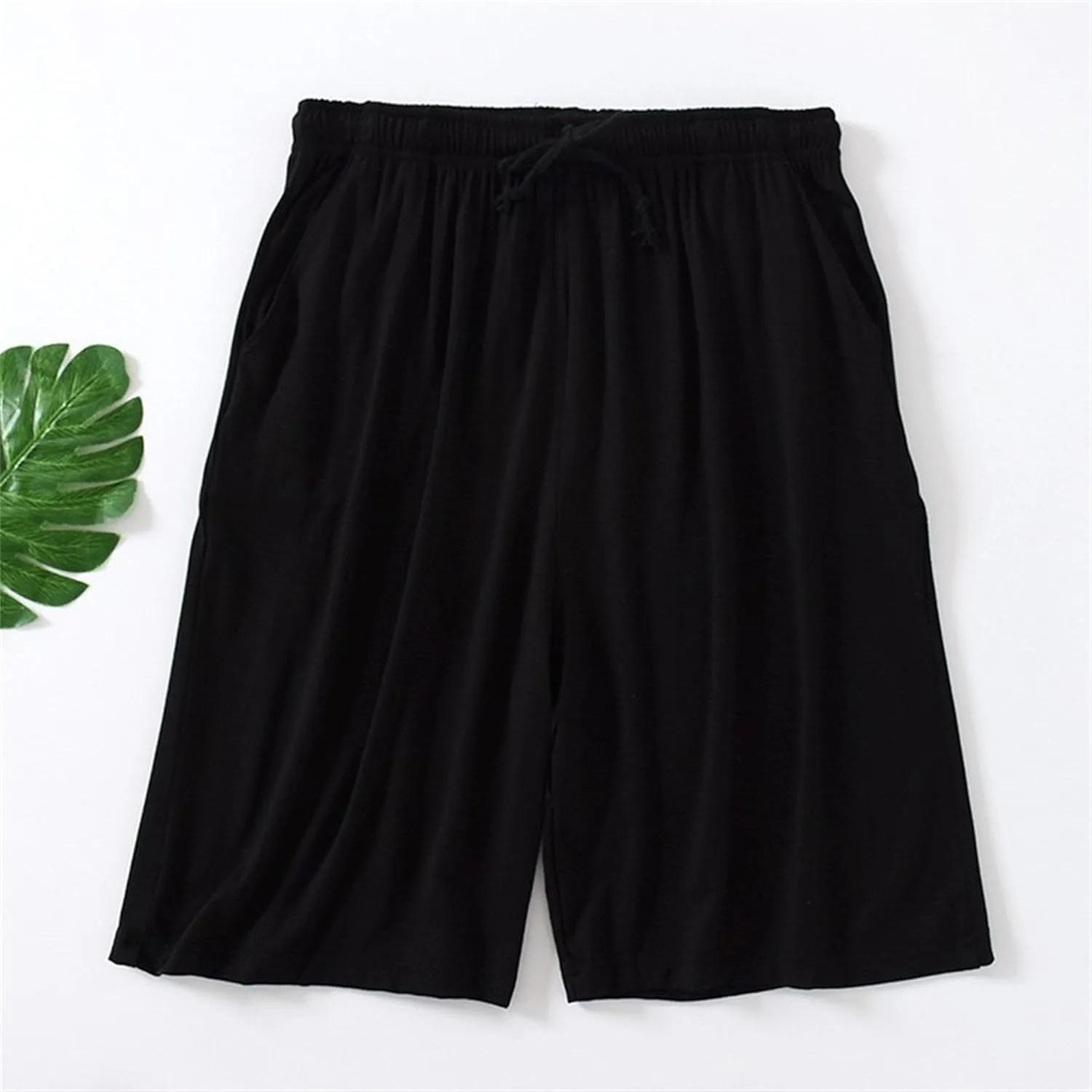 Men's Plus Size Pajama Shorts Soft Comfortable Breathable Lounge Shorts Casual Loose Drawstring Sleep Shorts
