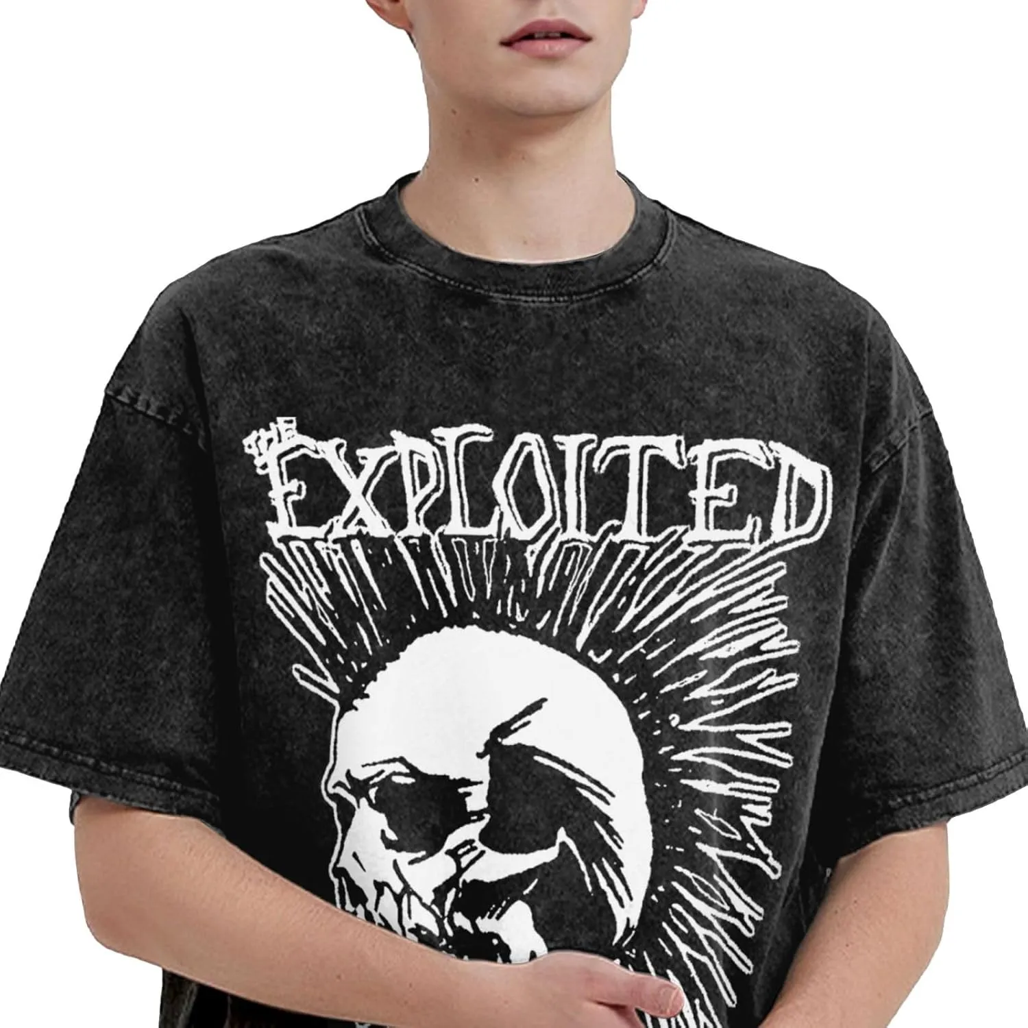 Men's Shirt Short Sleeve Cotton Wash Unisex Y2k Streetwear Tee