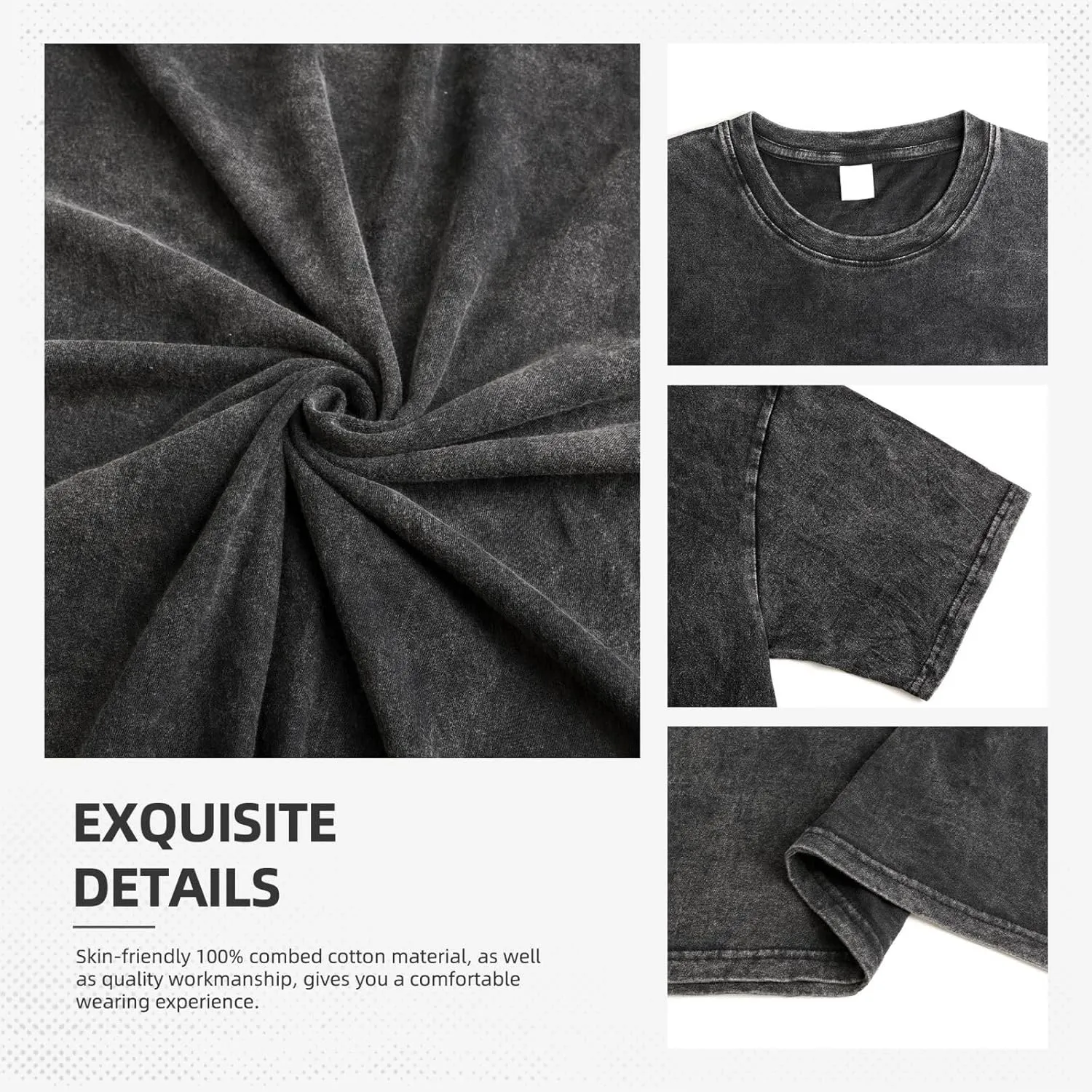 Men's Shirt Short Sleeve Cotton Wash Unisex Y2k Streetwear Tee