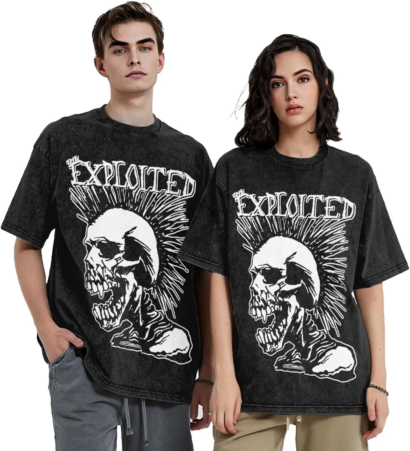 Men's Shirt Short Sleeve Cotton Wash Unisex Y2k Streetwear Tee