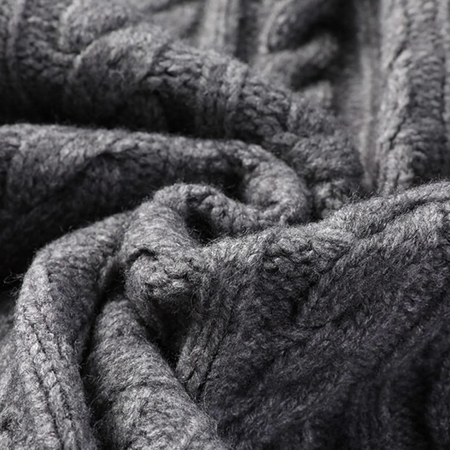 Mens Sweater Shawl Collar Cable Knit Cardigan Fashion Slim Fit Knit Clothes Coat Button Down Open Front Sweaters