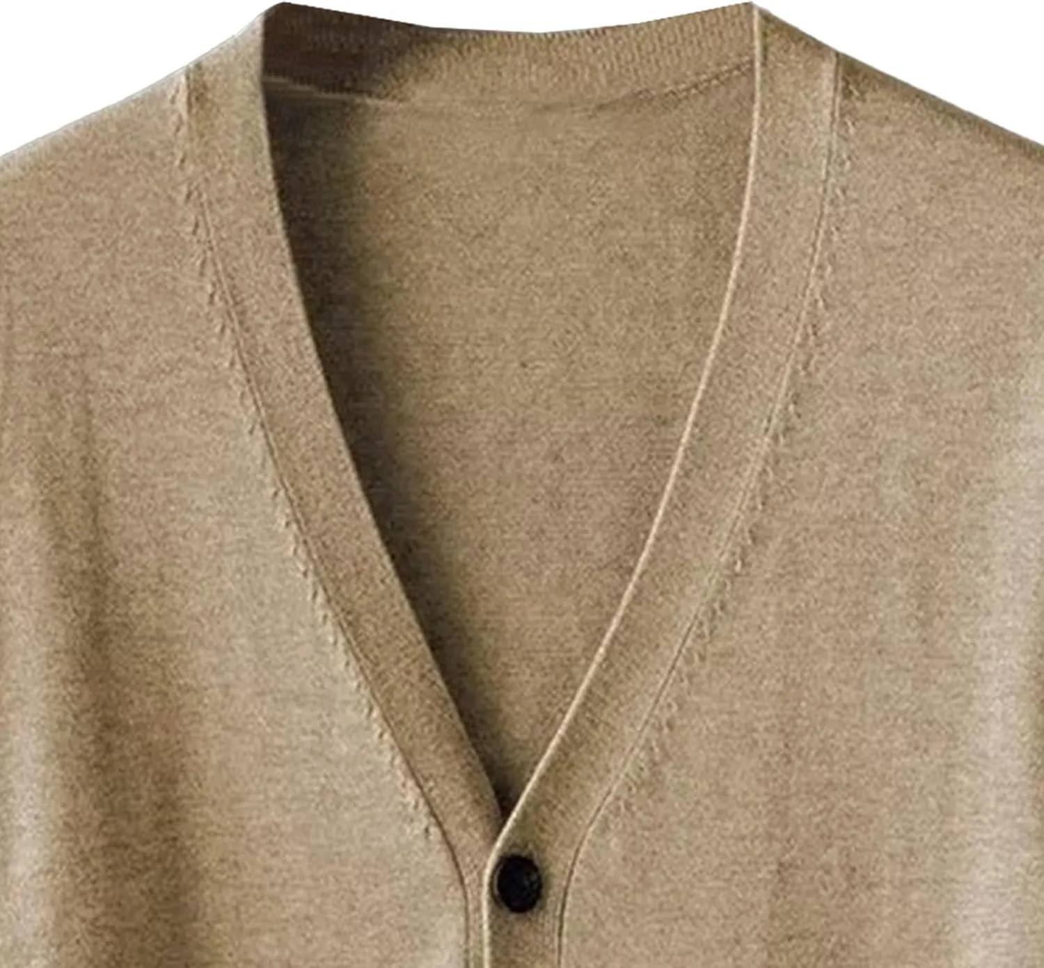 Men's V Neck Casual Lightweight Sweater Cardigan Solid Business Sweater Button Down Open Front Sweaters