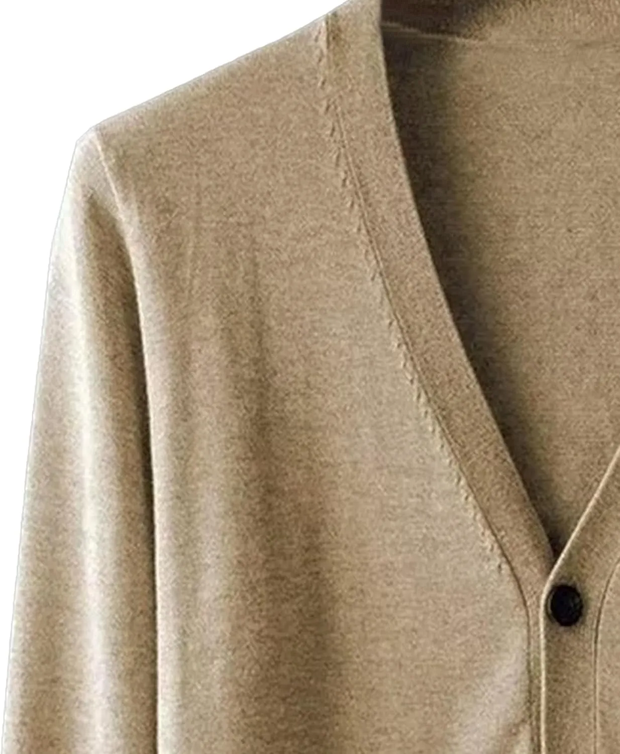 Men's V Neck Casual Lightweight Sweater Cardigan Solid Business Sweater Button Down Open Front Sweaters