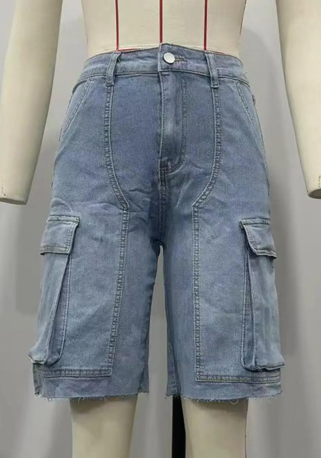 Molisry Women's Summer Cargo Jean Shorts High Waisted Y2K Casual Baggy Bermuda Denim Shorts Streetwear