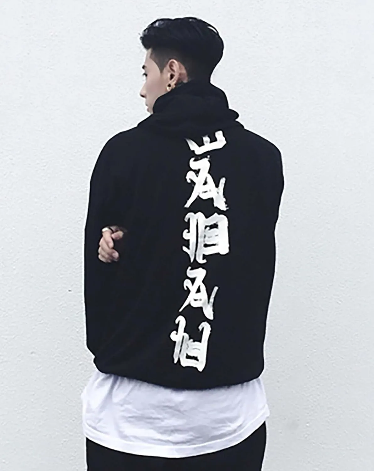Niepce Inc Japanese Streetwear Kanji Mens Hoodies with Design