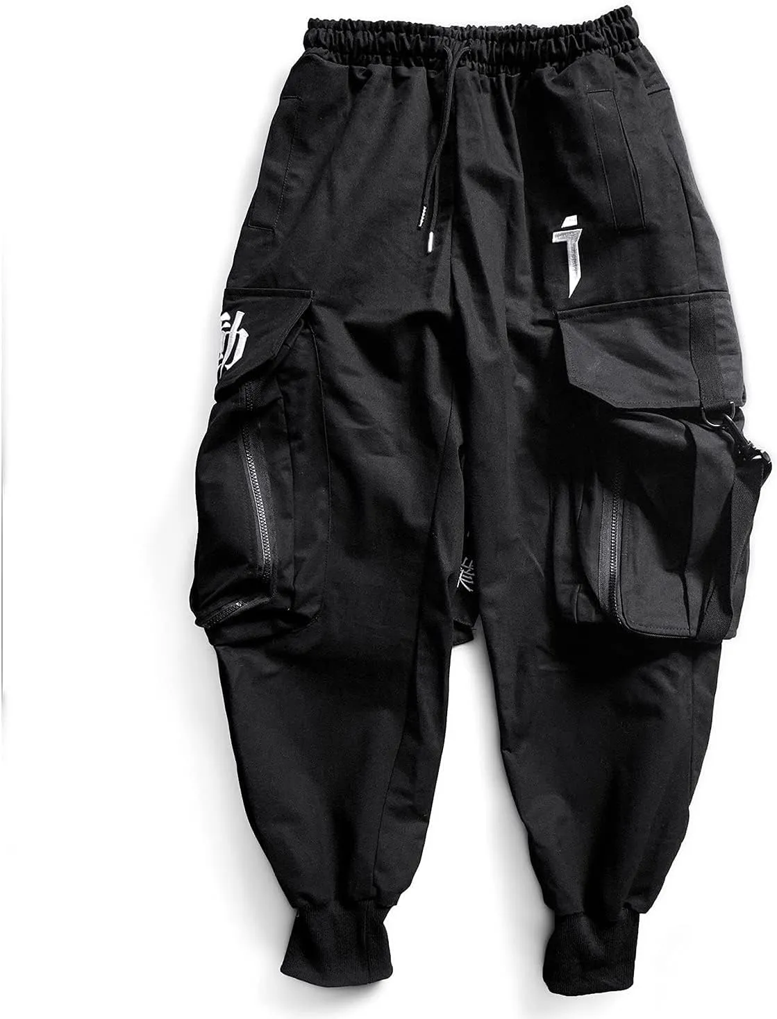 Niepce Inc Men's Japanese Streetwear Techwear Cargo Pants with Design