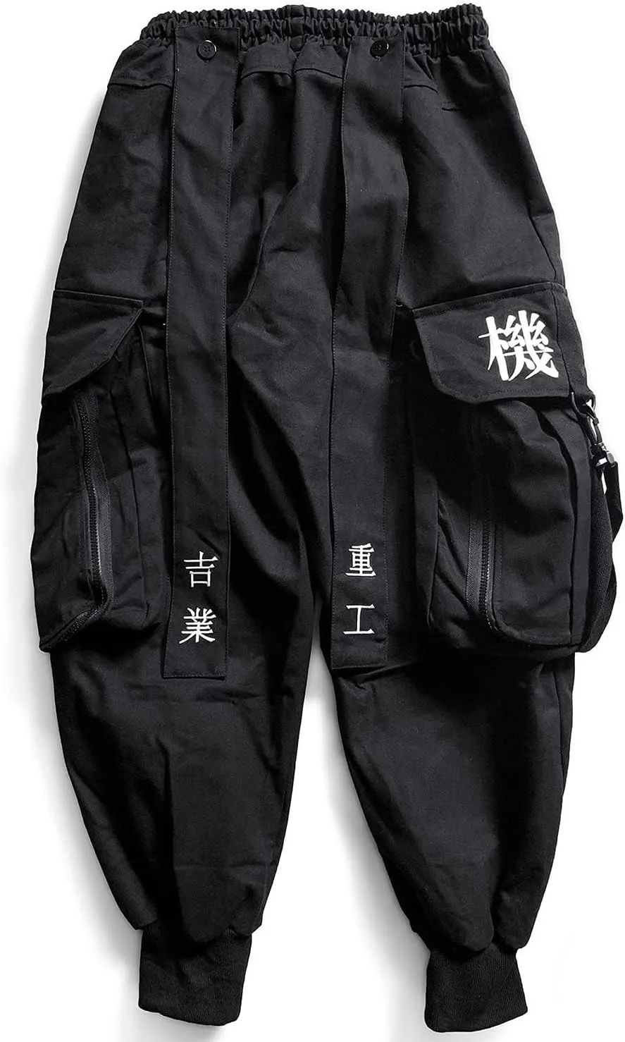 Niepce Inc Men's Japanese Streetwear Techwear Cargo Pants with Design
