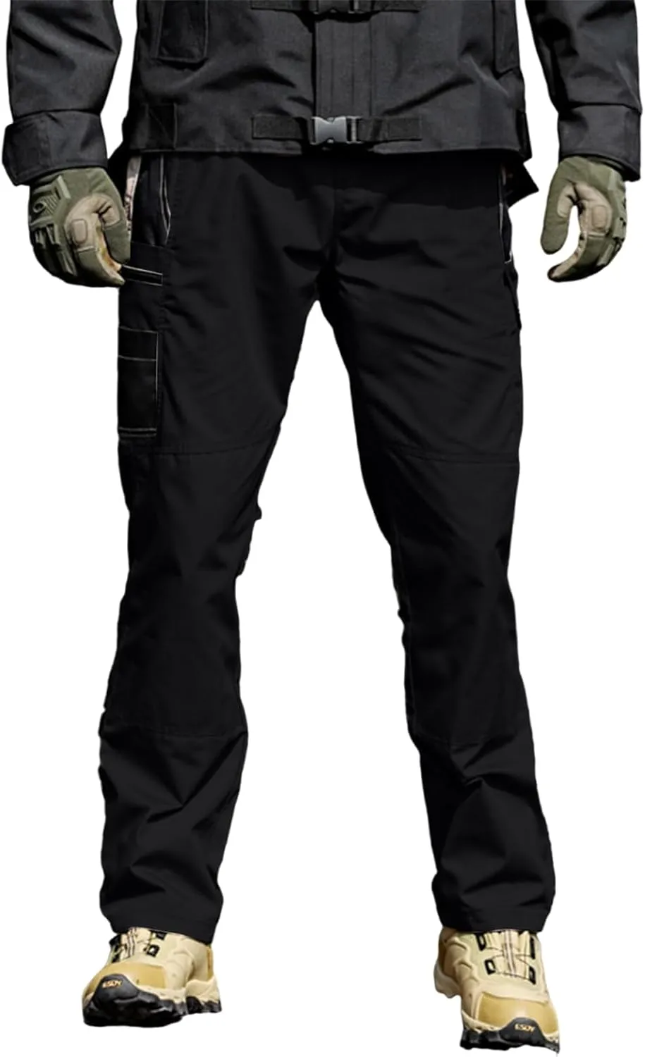 OIOLOYJM Military Cargo Pants for Men Hiking Stretchy Work Construction Camouflage Flexcamo - Tactical Waterproof Pants