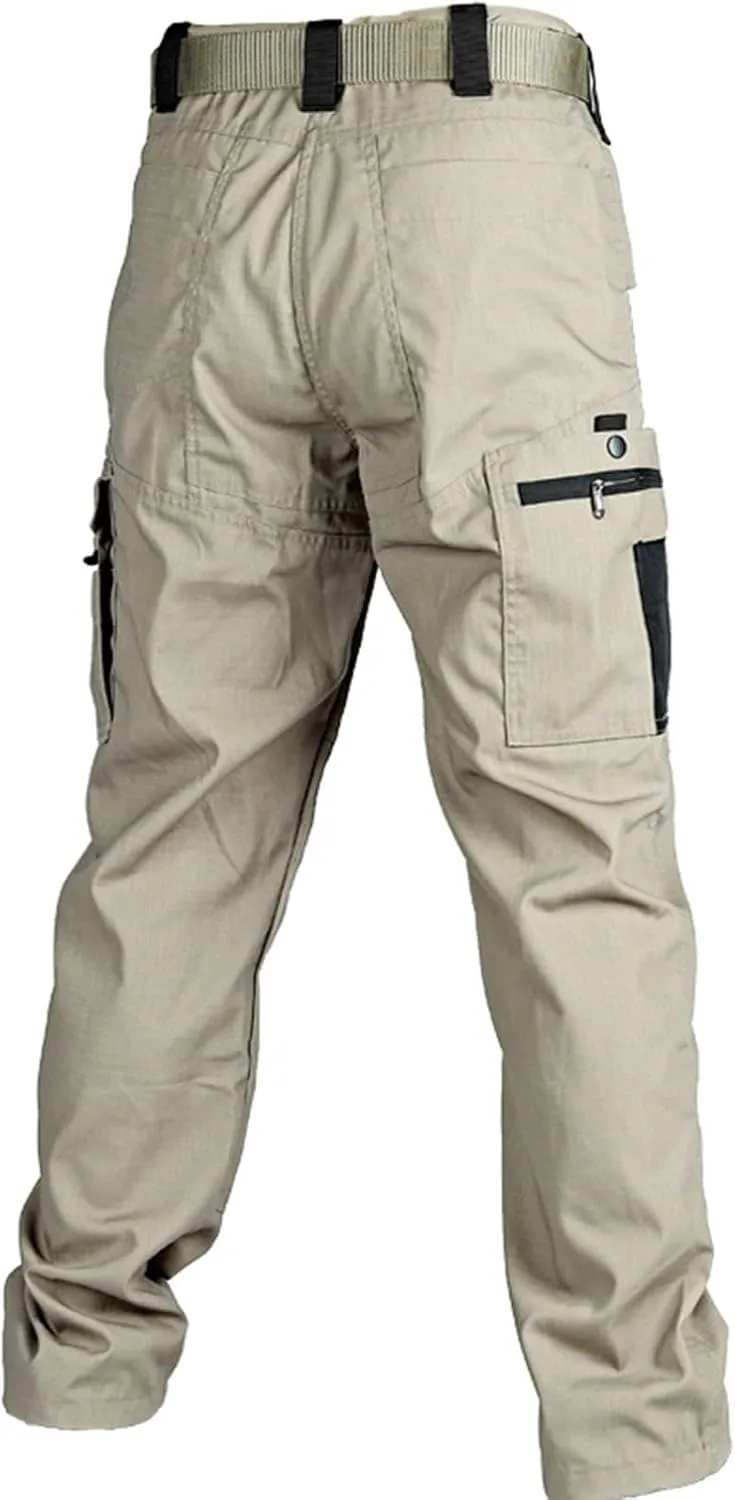 OIOLOYJM Military Cargo Pants for Men Hiking Stretchy Work Construction Camouflage Flexcamo - Tactical Waterproof Pants
