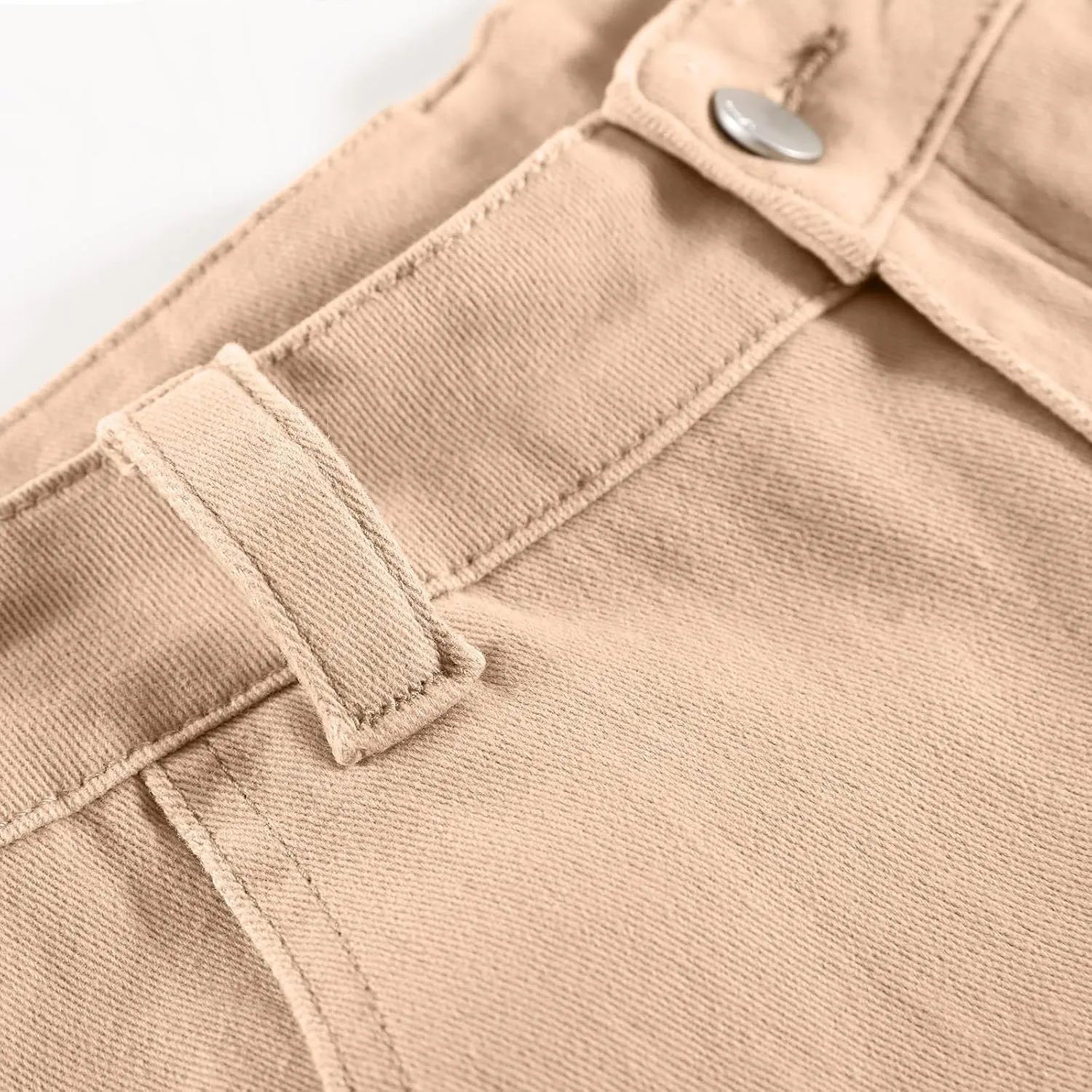 Shorts for Women High Waisted A-Line Wide Leg Cargo Summer Shorts Outdoor Workout Travel Denim Pull On Shorts