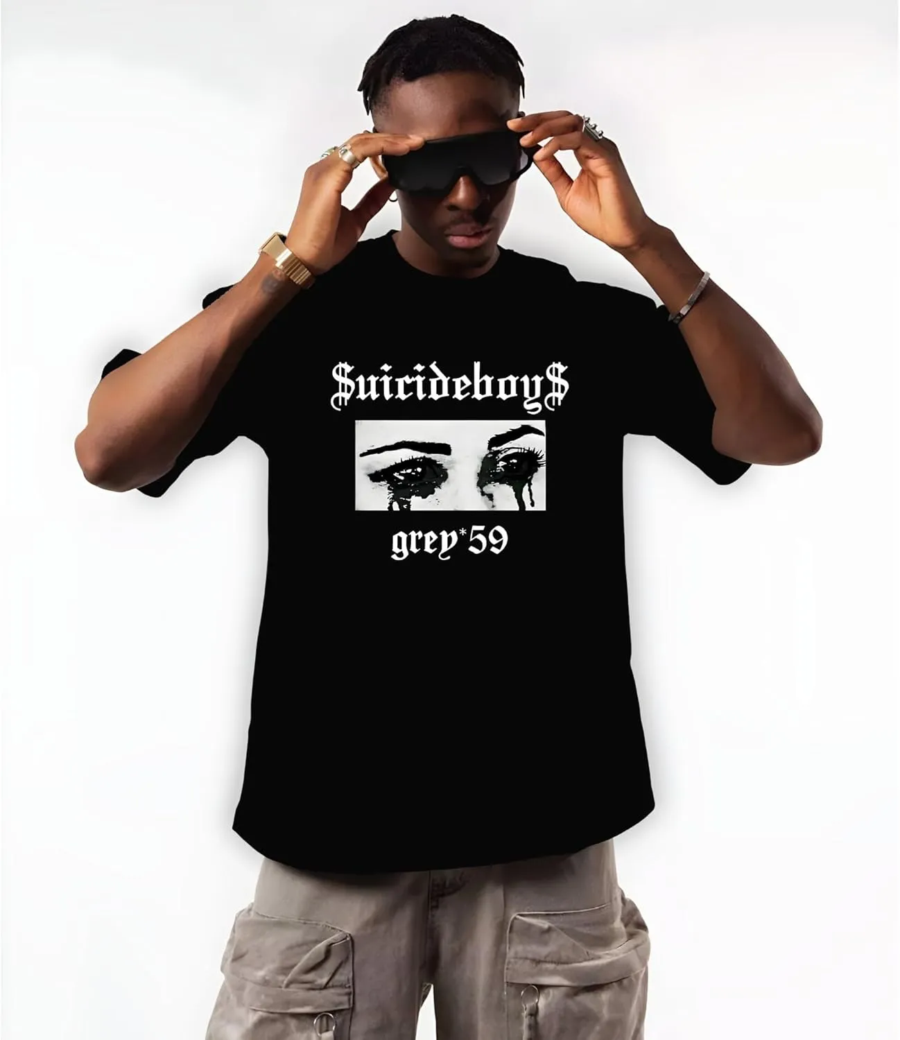 Suicideboys Tee, Grey59 Merch, Unisex Vintage Y2K Oversized Graphic T-Shirt, Streetwear Grunge Style, Retro Aesthetic Design