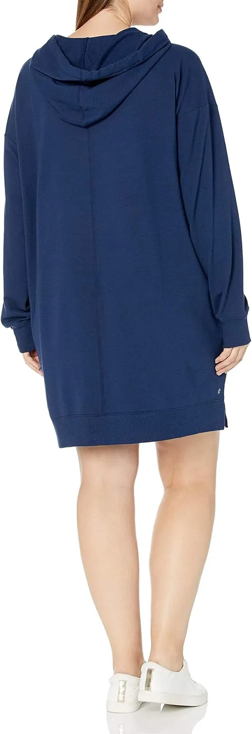The Drop Women's Iona Long-Sleeve Hooded Mini Sweatshirt Dress
