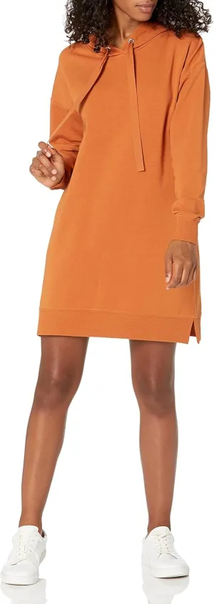 The Drop Women's Iona Long-Sleeve Hooded Mini Sweatshirt Dress