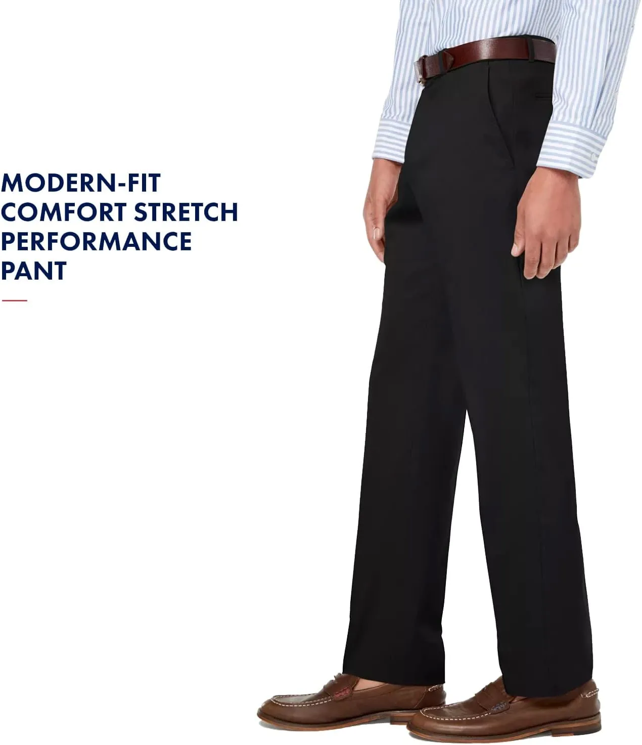 Tommy Hilfiger Men's Classic Stretch Chino Pants – Modern Fit, Wrinkle & Water-Resistant, Versatile & Comfortable