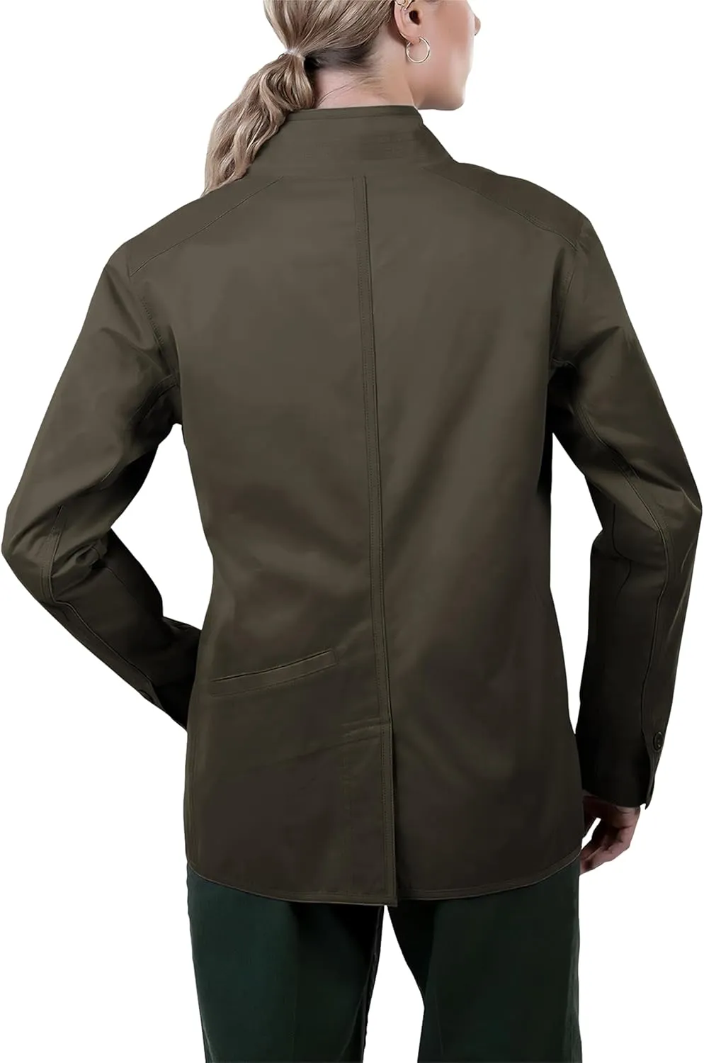 Vertx Women's Trailhawk Tactical, Military Gear for Concealed Carry, Water and Wind Resistant, Wax Zip Up Jacket with Pockets