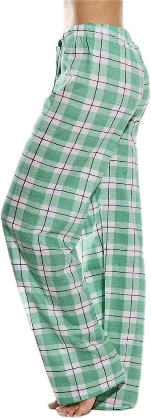 Wide Leg Pants for Women Plaid Mid Rise Elastic Waist Trousers Loose Casual Gingham Straight Palazzo Loungewear Pants
