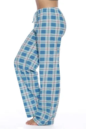 Wide Leg Pants for Women Plaid Mid Rise Elastic Waist Trousers Loose Casual Gingham Straight Palazzo Loungewear Pants