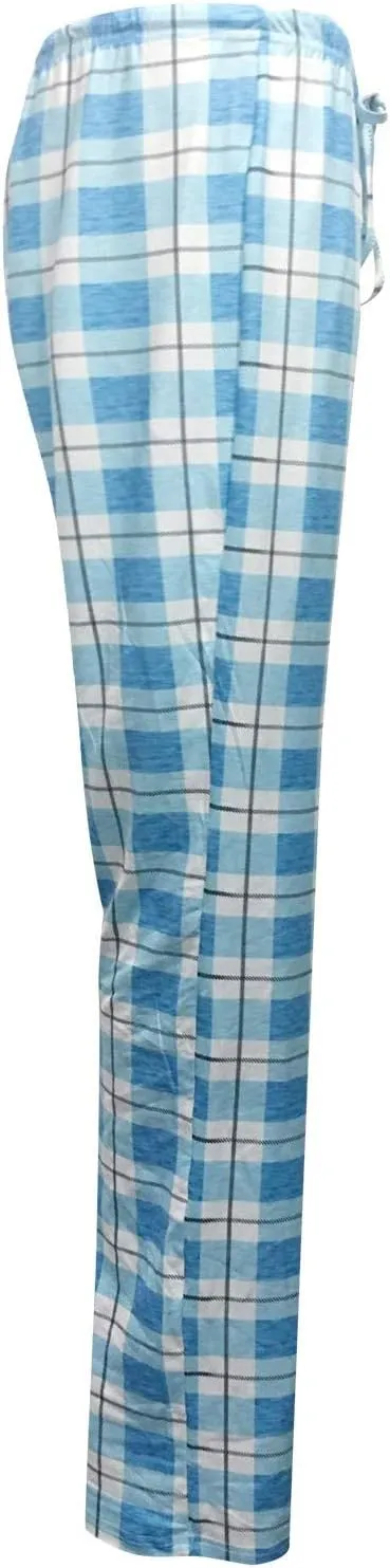Wide Leg Pants for Women Plaid Mid Rise Elastic Waist Trousers Loose Casual Gingham Straight Palazzo Loungewear Pants