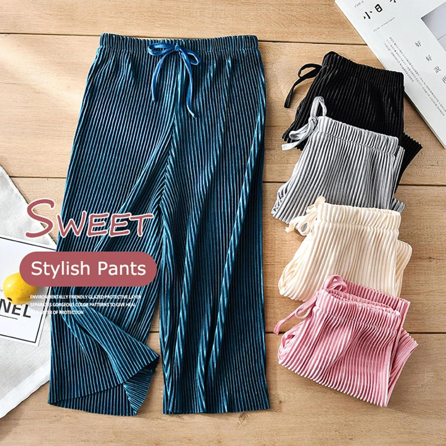 Winter Pants for Teen Girls Ice Silk Lightweight Workout Wide Leg Loose Fit Chiffon Casual Modern Exercise Summer
