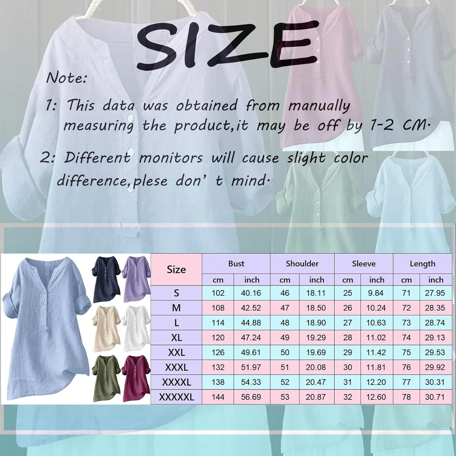 Women Button Down Collar Shirts V Neck Short Sleeve Linen Summer Casual Work Blouse Top Loose T Shirt