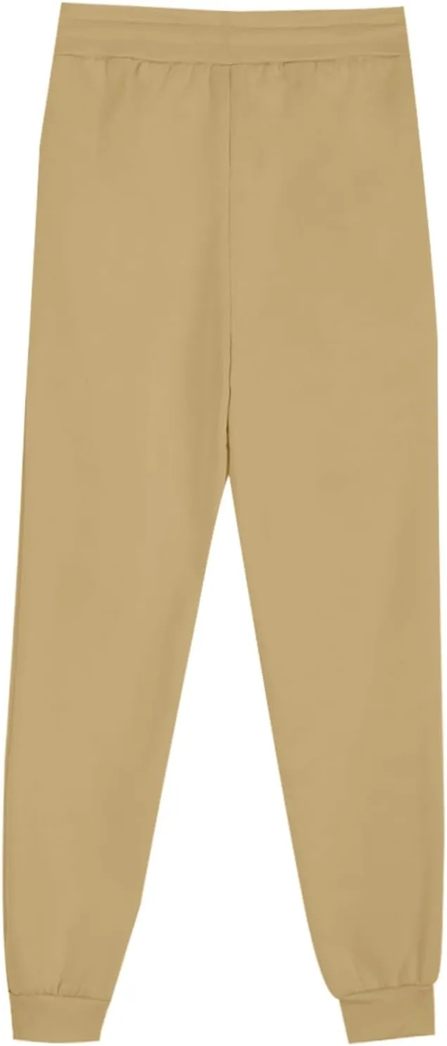 Women Casual Jogger Pants Sherpa Fleece Lined Pants Drawstring High Waist Trousers Workout Joggers Thick Sweatpants