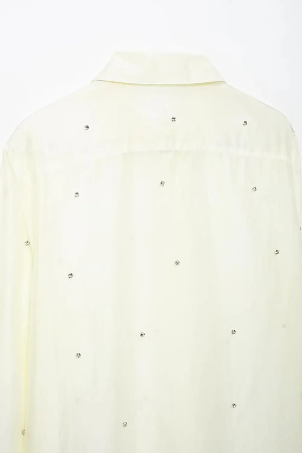 Women European American Casual Blouse Street Style Embroidery Shirts Lapel Button Work Top