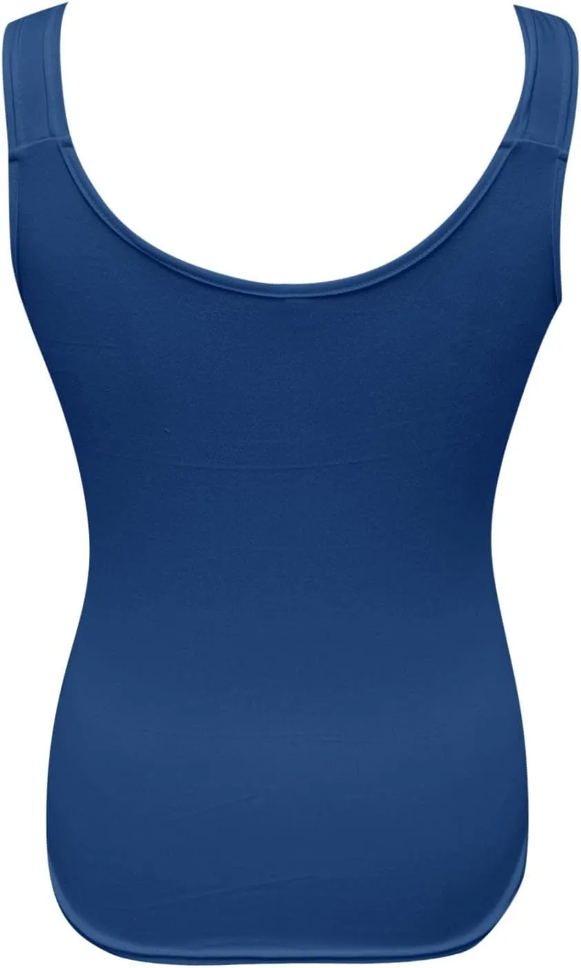 Women Fashion V Neck Floral Print Sleeveless Casual Backless Lace Tank Top Long Tops